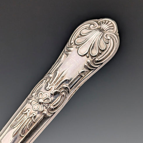 1973 年英國復古純銀手柄沙漠叉 x6 哈里森兄弟帶盒